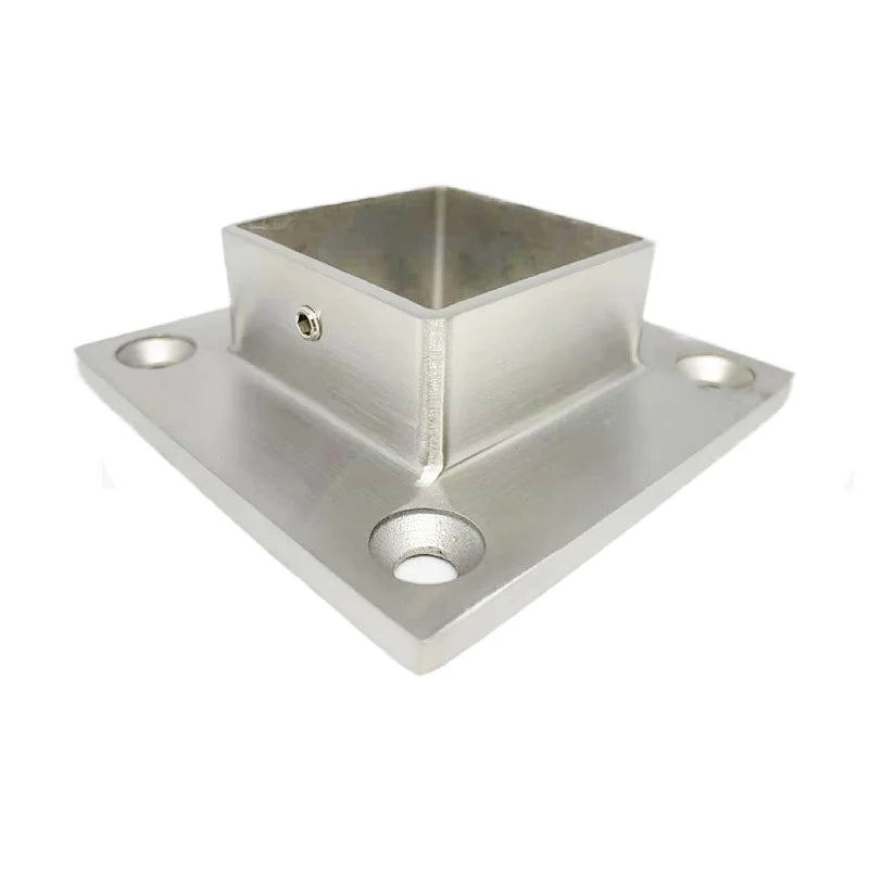 Condibe Stainless Steel 40mm square Tube Wall Mounted Handrail Flange