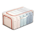 Large Capacity Transparent PVC Gauze Clothes Storage Box Thickened Dormitory Quilt Storage with Dual Use as a Bag