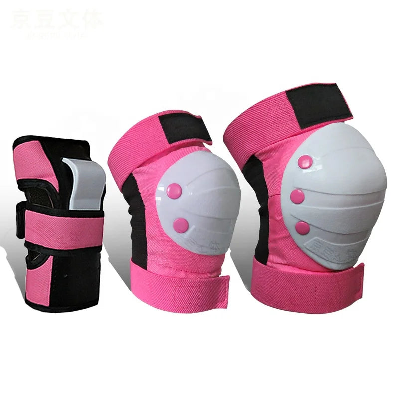 Outdoor Sports Adult/Youth Kids Knee Elbow Pads Wrist Guards 3 in 1 Protective Gear Set for  Skateboard Skates
