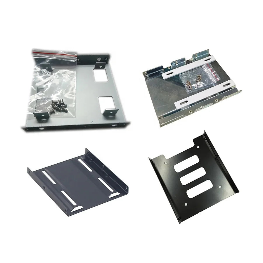 Best Selling Rainmetal Guangdong 2.5" 3.5" Metal Hard Drive Adapter Bracket Sheet Fabrication for SSD Mounting Drive Bay Holder