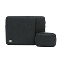 OEM 2pcs Set Waterproof Polyester Laptop Sleeve with Zipper Closure for MacBook/Dell/HP-Messenger Storage Pouch
