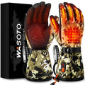 Wasoto Outdoor Hunting Camouflage Gloves Waterproof Battery Powered Heating Gloves for Fishing New Design for Winter