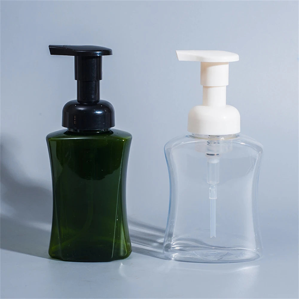 Factory Direct Supply 250ml 8oz Empty Foam Pump Bottles Square Liquid Soap Dispenser Foaming Face Wash Bottle Black Pump