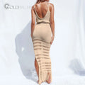 Hot Selling Plus Size Women Bikini Cover Ups Beach Dress Long Maxi Dress Backless Swimwear