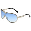 New Stylish One-Piece Large Frame Unisex One Piece Large Frame Oversized Heavy Metal Sunglasses