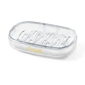 Soap Dish Cover Box for Bathroom Accessories Holder Sponge Storage Tray Creative Sucker Water-free Storage Box