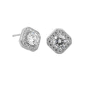 High Quality Earrings Wholesale Classic Design Square Shape Stud Earrings Zircon Stone Earrings