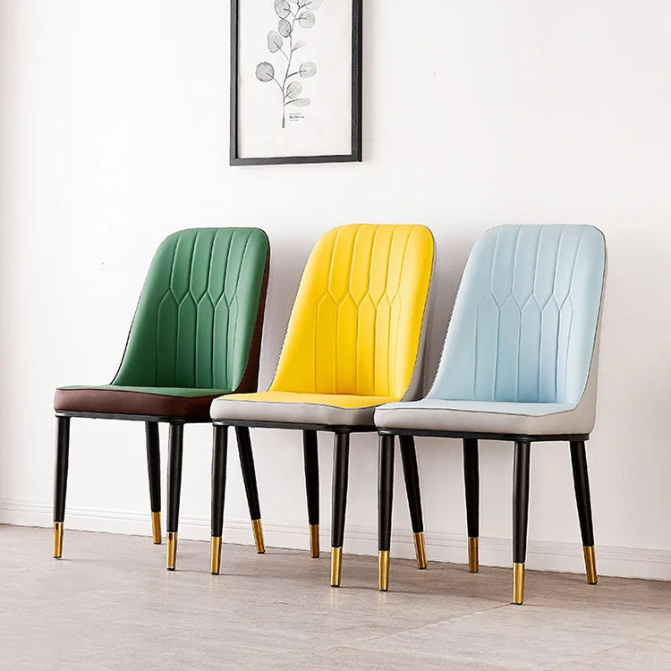 Nordic Light Luxury Dining Chair Modern Minimalist Cafe Dining Room Backrest Chair Comfortable Cushion High Backrest Chair MegaBDM