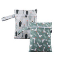 20*25CM Snap Handle Waterproof PUL One Zipper Diaper Wet Bag Reusable Wet Dry Bag