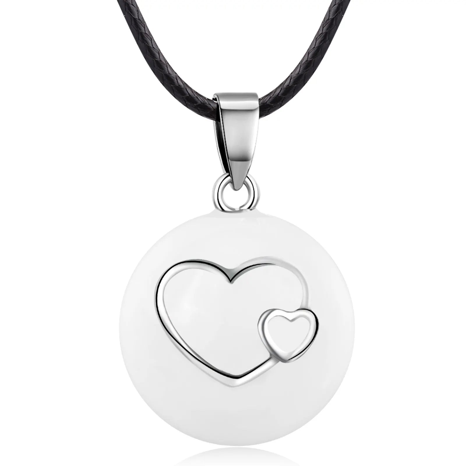 Merryshine Heart Angel Caller Chime Pregnancy Harmony Bola Ball Necklace for Women