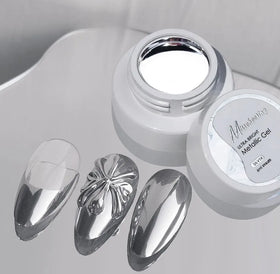 Nail ArtSilver Mirror Super Bright French Painting Pull Cord Hook Edge Color Painting Phototherapy Nail Oil Gel