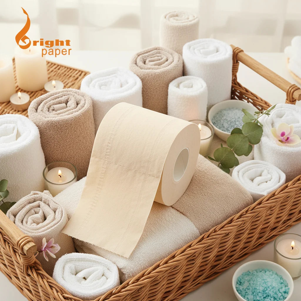 MAAZA 100% Bamboo Pulp Eco-Friendly Disposable Bathroom Toilet Paper Facial Tissue Towel