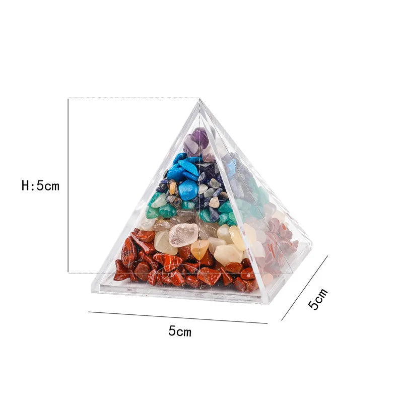 HY Wholesale Customized Reiki Nature Crystal Healing Stones Chakra Pyramid Gift