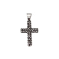 Wholesale Jewelry Making Supplies Fancy Cobblestone Roads Pendant Necklace Christian Cross Stainless Steel Necklace