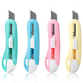 Deli 2024 Candy Color Art Knife Portable School Student Hand-made Knife Paper Cutter Office Stationery 864pcs Per Carton Set MegaBDM