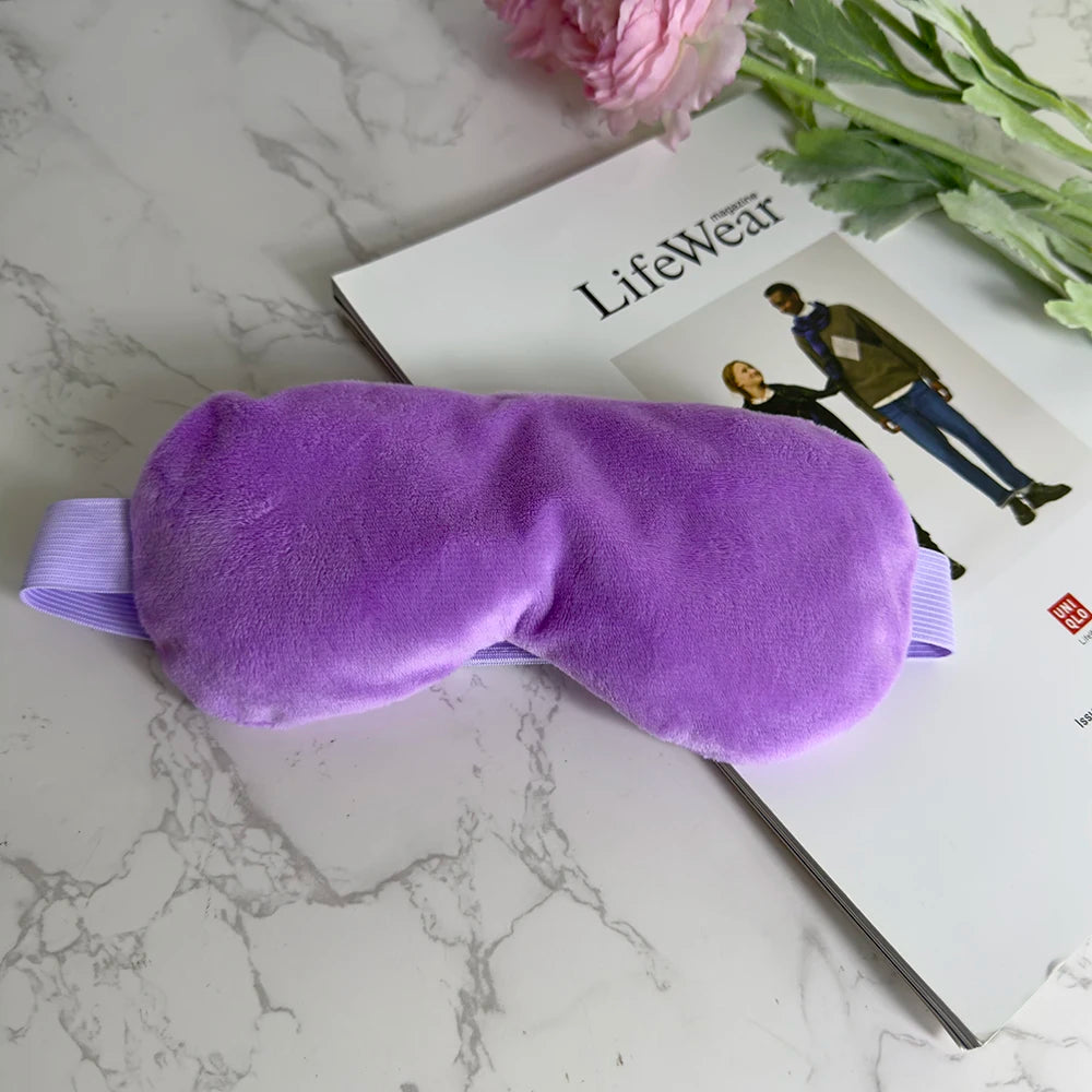 Lavender Eye Mask Hot & Cold Therapy Compression Pain Relief Aromatherapy Weighted Eye Pillow for Puffy Eyes