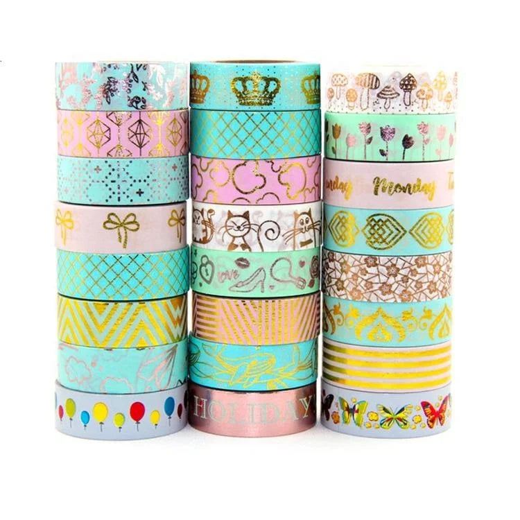 Custom Gold Foil Washi Tape for Scrapbook