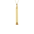 New Stainless Steel Cylinder Pendant Anxiety Relief Breathing Meditation Necklace