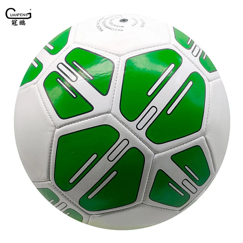 Good Quality PVC Shiny Leather Official Size 5 Promotional Football Ball