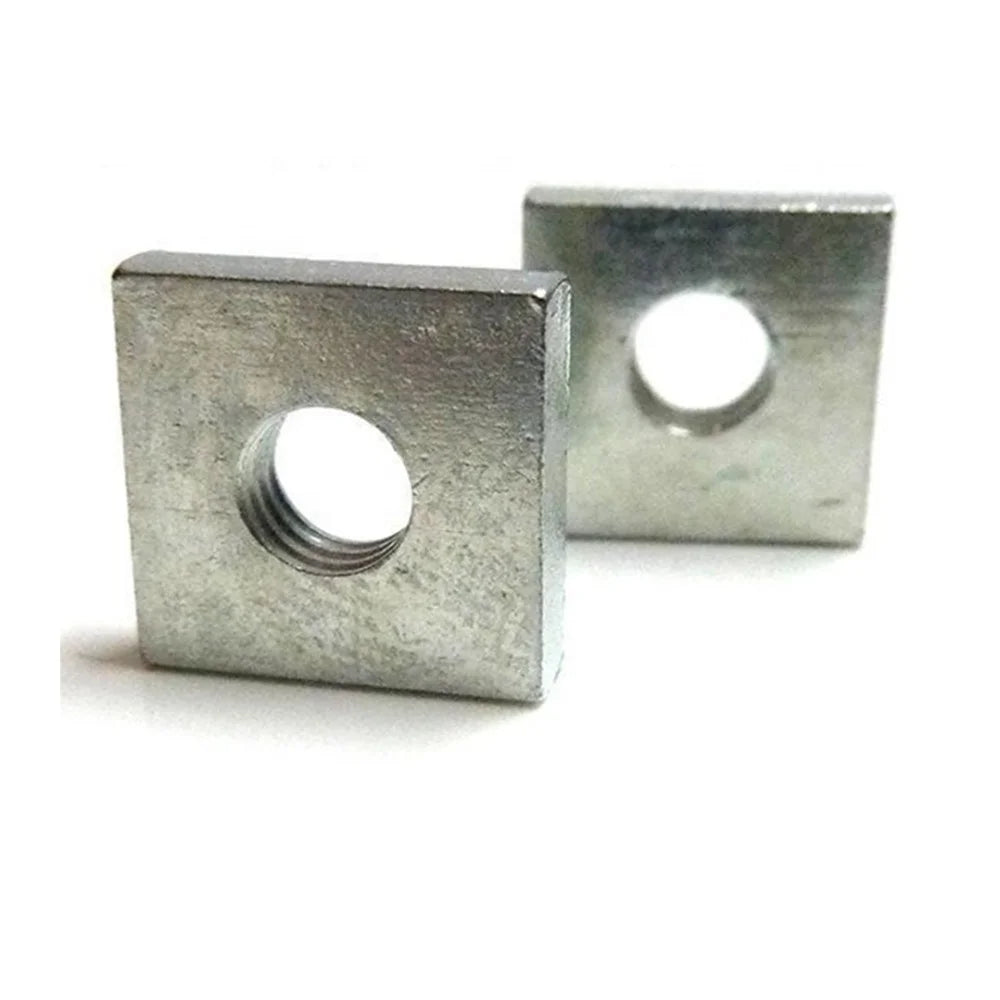 Din562 Zinc Plated Carbon Steel M3 Thin Square Nut for Retail Industry