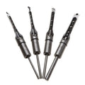 4pcs Steel Square Hole Saw Drill Bit Auger Mortising Chisel Carve Woodworking Tool