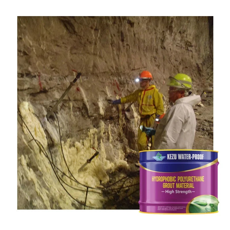 KEZU Eco-Friendly Durable Polyurethane Grout for Building Concrete Crack Repair Leak Stop