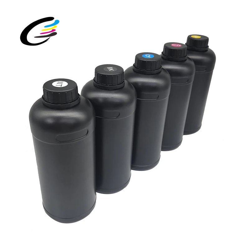 Fcolor High Quality Uv Led Ink Glass Ceramic Tiles Woods Printing Inks for epson L800 Led Uv