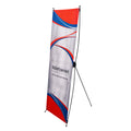 Economic Outdoor Aluminum X Style Stand Display Mini Table Top Banner Stand for Advertising 60 X 160 cm
