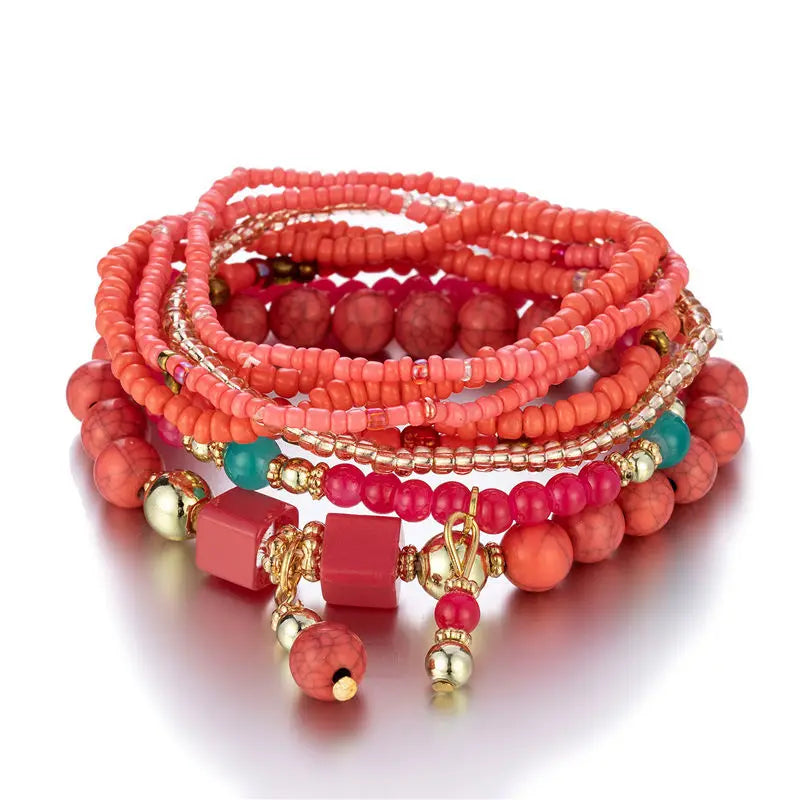 Boho Bracelet Jewelry for Customized Size Stone Beaded Elastic Bracelet for Girls Jewelry Top Selling Product