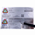 Professional Custom Embossing Aluminum Foil Silver Security Label Maker Sticker Factory Direct for Chemical Use Custom Printed