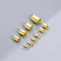 0.9-5mm Fine S925 Sterling Silver Rope Closing Clasps Hooks Cords End Caps Cord Diy Hat Hooks Connect for Jewelry Accessories