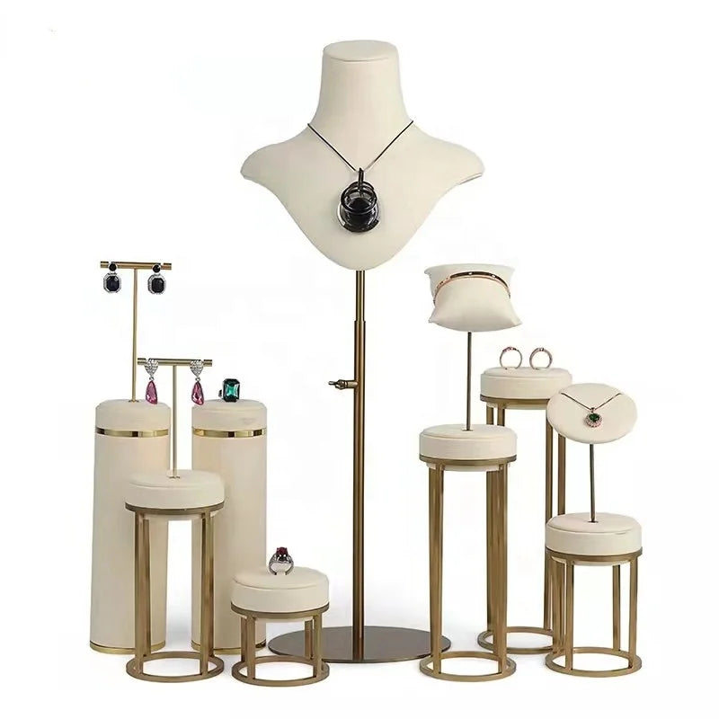 Creative Solid Wood Iron Earring Rack Household Jewelry Storage Rack Hanging Necklace Rack Display Ring Tray Jewelry Display rac