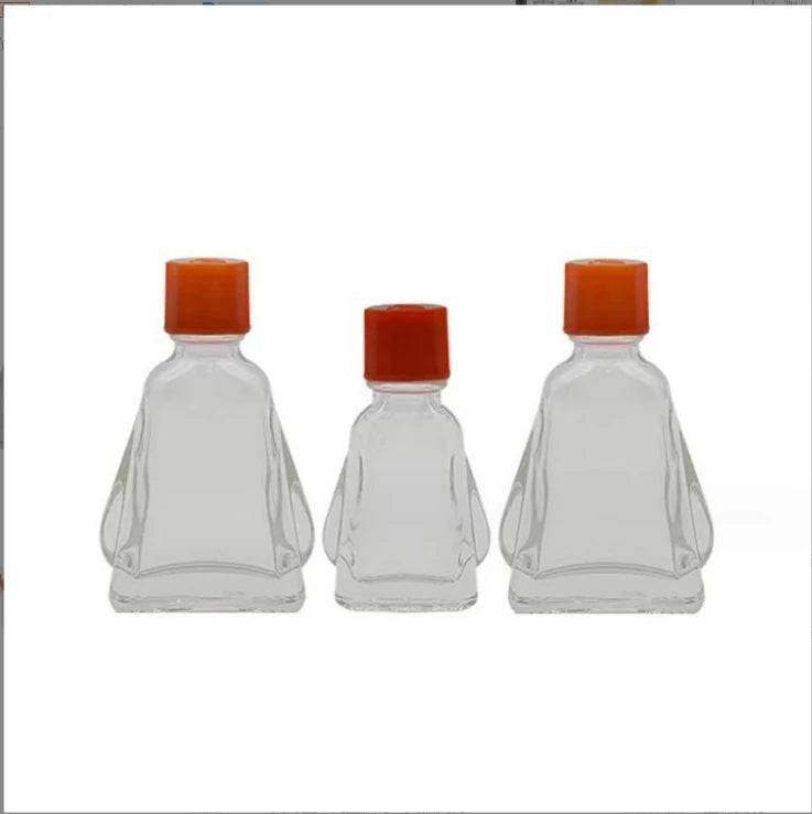 Cool Oil Bottle for Essence and Face Cream 3ml 7ml Glass Flask with Screw Cap and Screen Printing for Mascara and Huoluo Oil