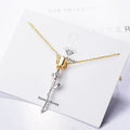 Valentine's Day Gift 925 Silver Gold Plated Rose Flower Pendant Necklace Jewelry for Women