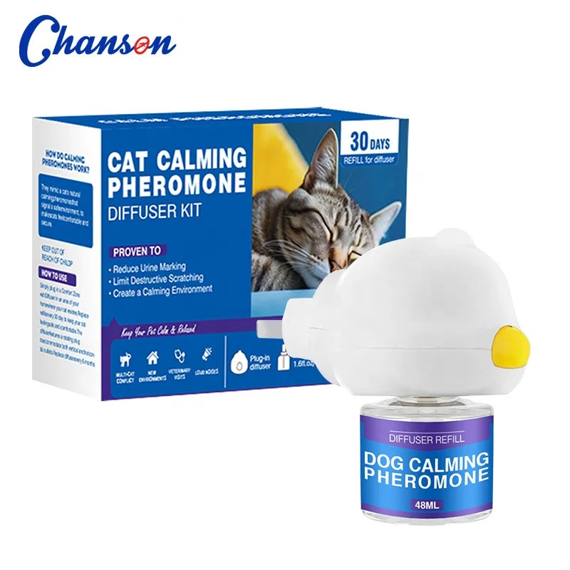 Anti Stress Pet Multicat Cat Calming Pheromone Diffuser for House-cats Correcting Unwanted Behav