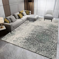 Wilton Abstract Geometric Baroque Style Polyester Distressed Carpert