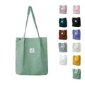 Eco Friendly Printed Travel Bag  Canvas Shoulder Corduroy Tote Bag for Women Girl