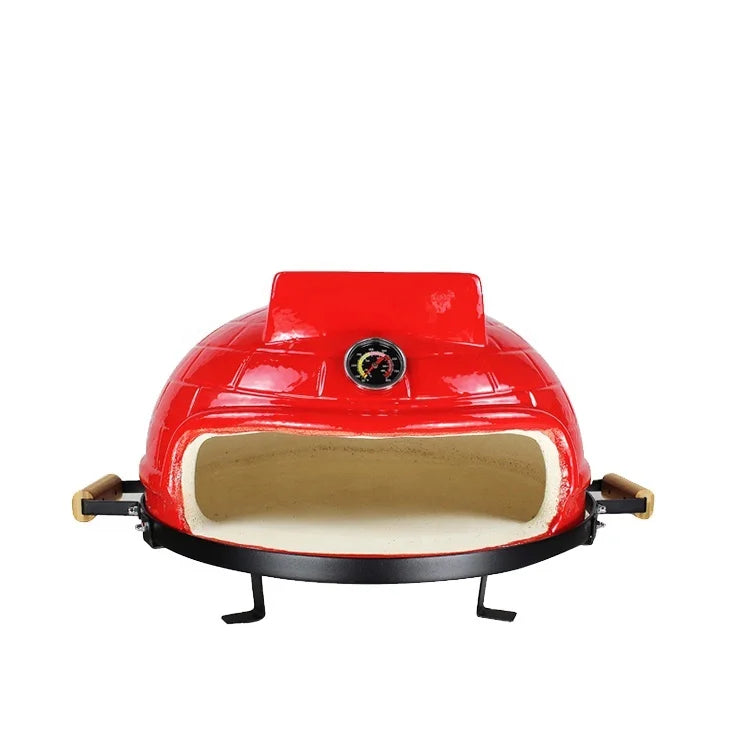 KIMSTONE 21 Inch Kimstone Ceramic Charcoal Garden Kitchen Smoker Kamado Grill WoodfiredClay Pizza Oven