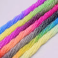 2mm 3mm 4mm Gradient Color Crystal Rondelle Faceted Glass Beads Seed Loose Spacer Beads for Jewelry Making DIY Crystal Necklace