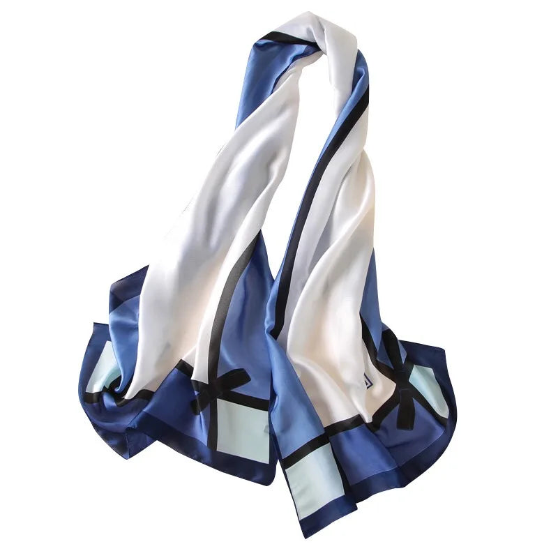 Wholesale Custom Made Print Flower Satin Skill Hijab Scarf Muslim Hijab Hot Selling Scarf Satin Skill Hijab