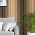Sound Absorbing Recycled MDF PET Felt Back Board Modern Interior Decorative Slat Acoustic Panel NRC 0.9 21mm Thickness for Noise