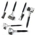 Wholesale Factory Direct Sales Multifunctional Steel Wire Cleaning Brush Baking Net Brush with Plastic Handle for BBQ Tools