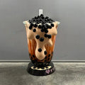 Custom Resin Giant Milk Tea Cup Sculpture Boba Fiberglass Bubble Tea Cup Sculpture for Boba Shop Decoration