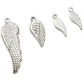 Stainless Steel Angel Wing Spacer Charms Pendants for Crafting Jewelry Making DIY Findings