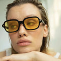 2025 Hot Selling Fashion Women Newest Small Frame Rectangle Sunglasses Female Gradient Outdoor Ins Lady Sunglasses