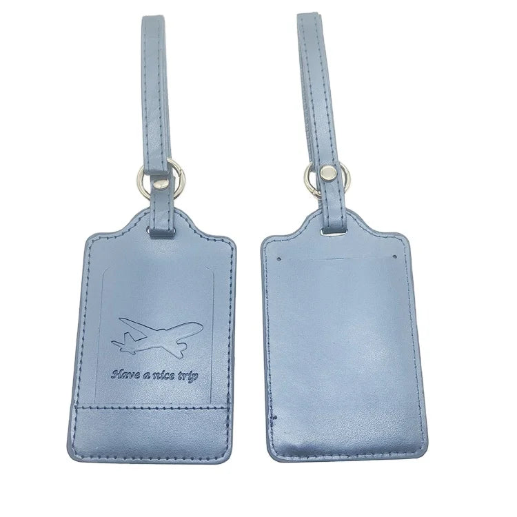Assorted Colors PU Leather Golf Bag Tag with Standard Size Multi-Shape (Round/Rectangle/Olive) Printed or Embossed Logo