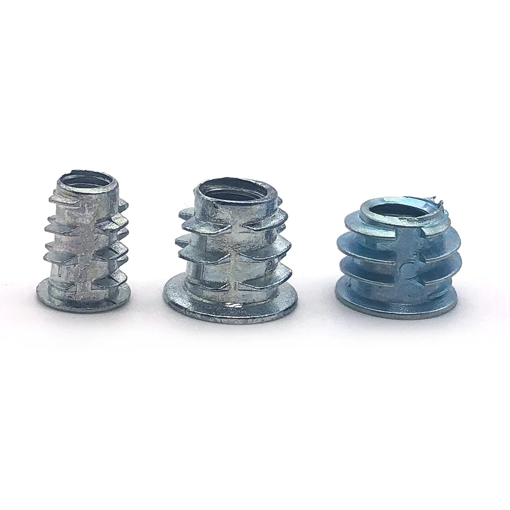 Nut Inserts Assortment Furniture Screw in Nut Threaded Wood M6 Insert Nut Bolt Fastener Connector Hex Socket M6 Threaded Inserts