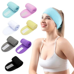 Hairbands for Girls Soft Adjustable Sports Hair Band Yoga Spa Bath Shower Face Wash Band Makeup Hairbands for Women