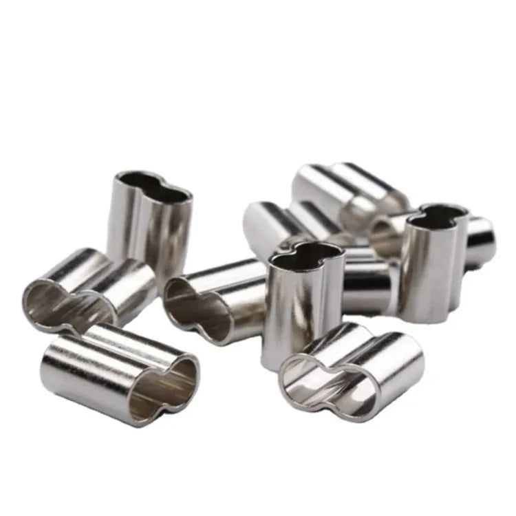 Wholesale Fishing Accessories Sea Fishing Wire Leader and Aluminum Crimp Sleeve Metal Material