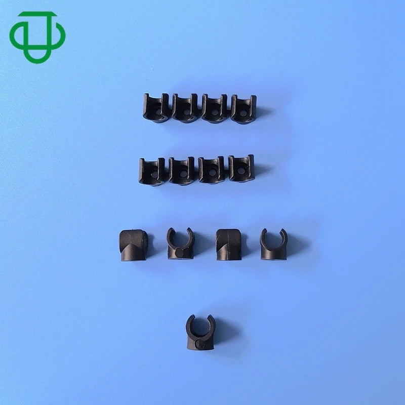 JU 8mmOD Tubing Clip With 3mm Screw Hole Plastic Pipe Hose Clamp